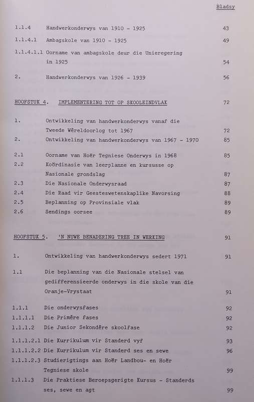 Handwerkonderwys in die Oranje-Vrystaat in Histories-Pedagogiese Perspektief Gesien (Inscribed by...