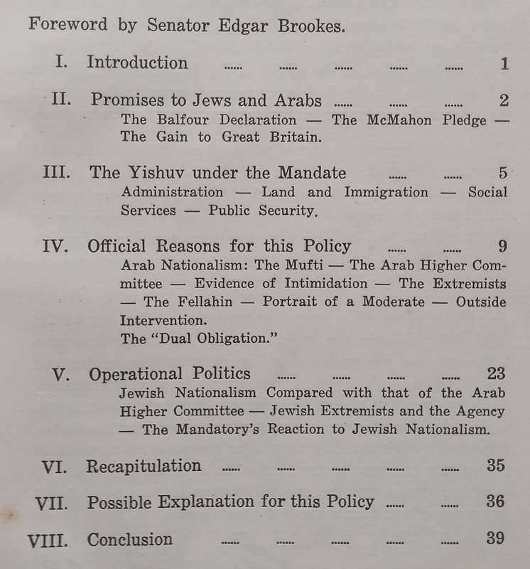 Politics in Palestine (Foreword by Edgar Brookes, Printed and Published in Johannesburg) | Thelma...