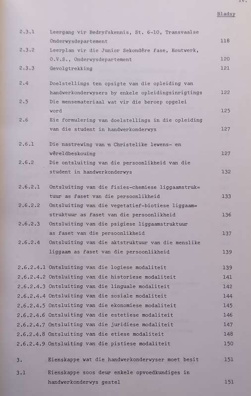 Handwerkonderwys in die Oranje-Vrystaat in Histories-Pedagogiese Perspektief Gesien (Inscribed by...