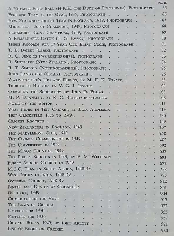 Wisden Cricketers Almanack 1950 (87th Edition) | Hubert Preston (Ed.)