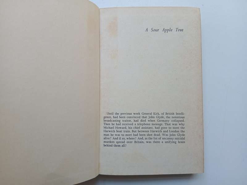 A Sour Apple Tree (First Edition, 1958) | John Blackburn