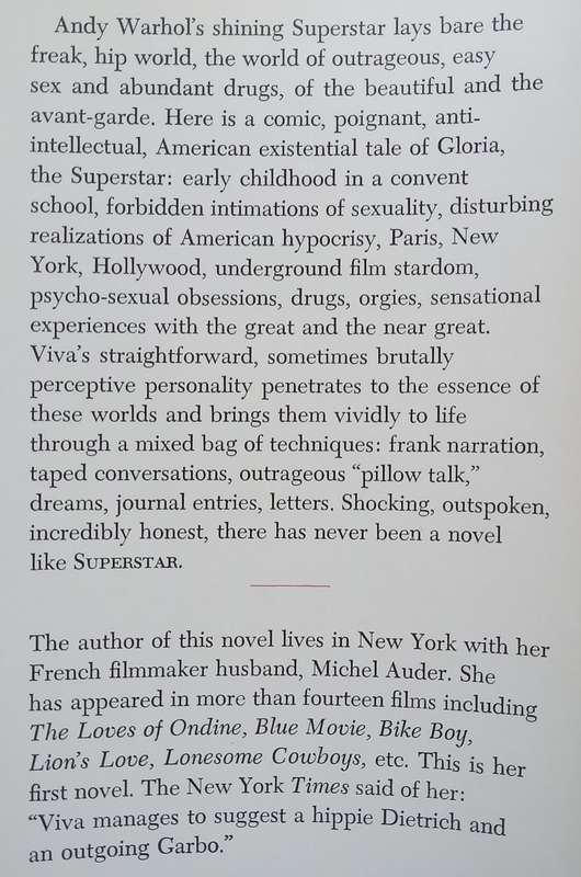 Superstar (First Edition, 1970) | Viva (Janet Susan Mary Hoffmann)