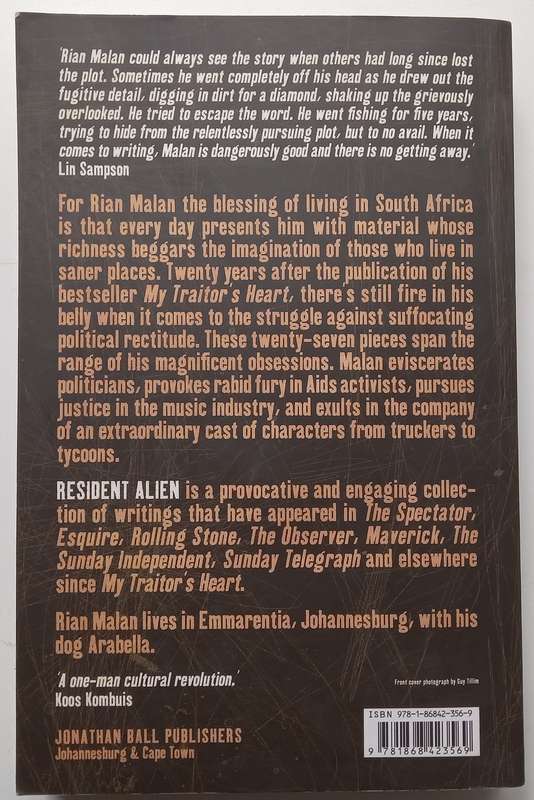 Resident Alien (With Authors Wonderful Inscription) | Rian Malan