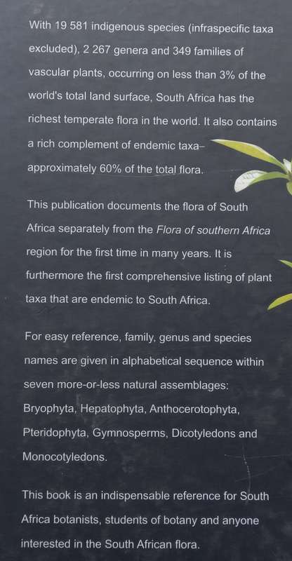 A Checklist of South African Plants | G. Germishuizen, et al. (Eds.)