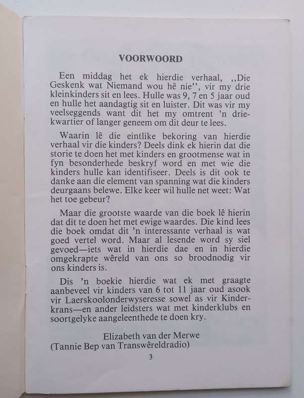 Die Geskenk Wat Viemand Wou He Nie (Afrikaans) | Christopher Shennan