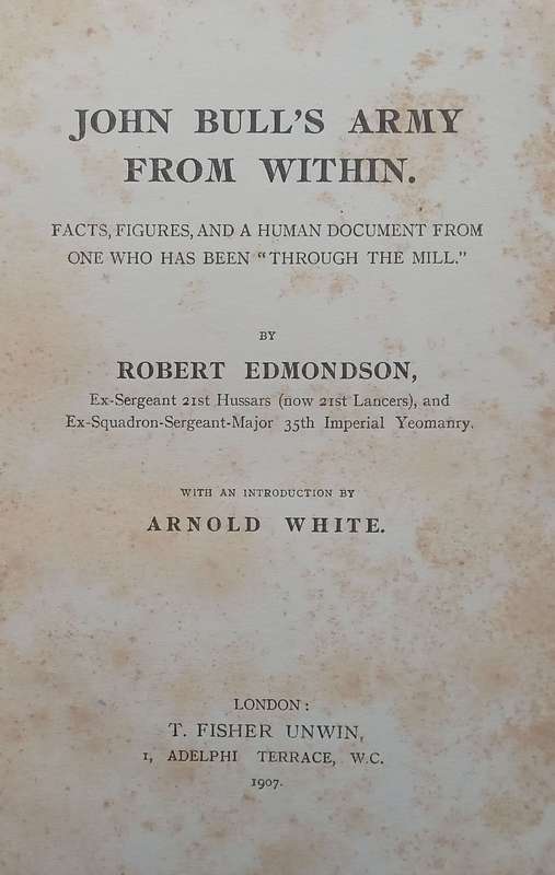 John Bulls Army From Within (Reading Copy) | Robert Edmondson