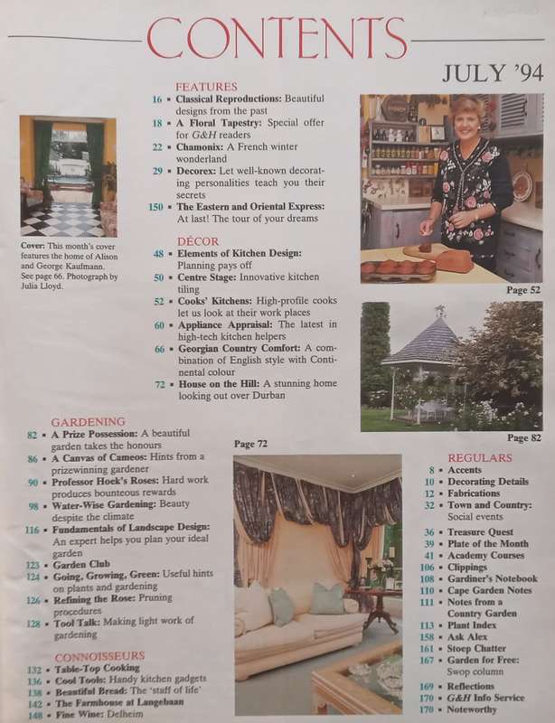 South African Garden & Home (July 1994)