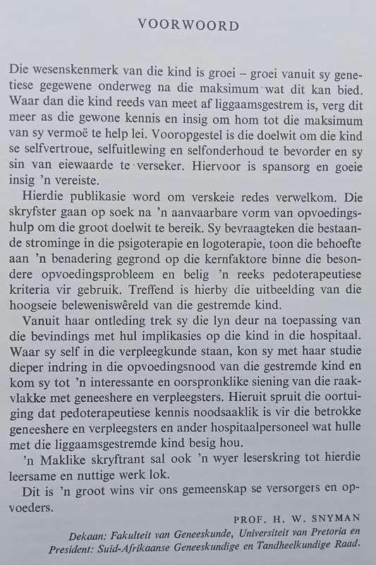 Die Opvoeding van die Liggaamsgestremde Kind (Afrikaans) | Isabel Hofmeyr