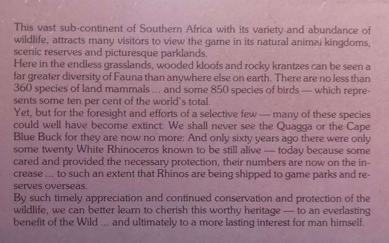 Wildlife of Southern Africa (Afrikaans/English Text)