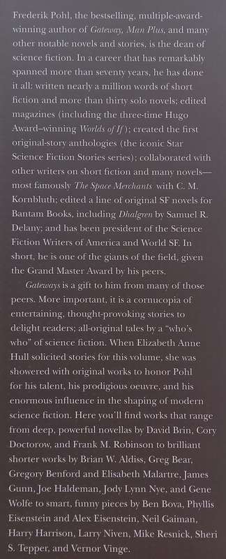 Gateways: A Feast of Science Fiction Honouring Frederik Pohl | Elizabeth Anne Hull (Ed.)