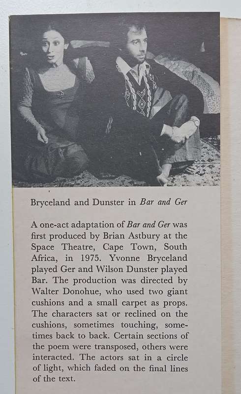 Bar & Ger (Signed by Author) | Geraldine Aron
