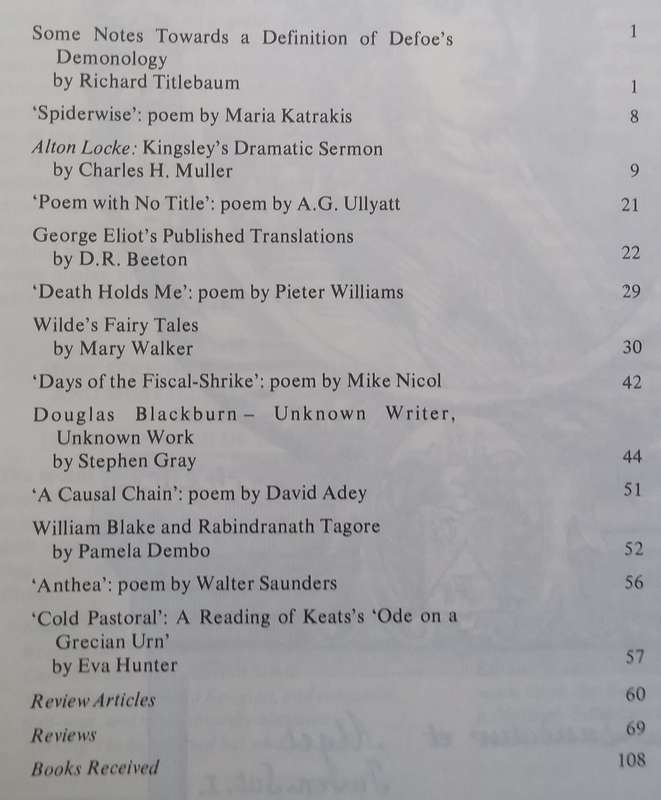 UNISA English Studies (Vol. XIV, Nos. 2 & 3)