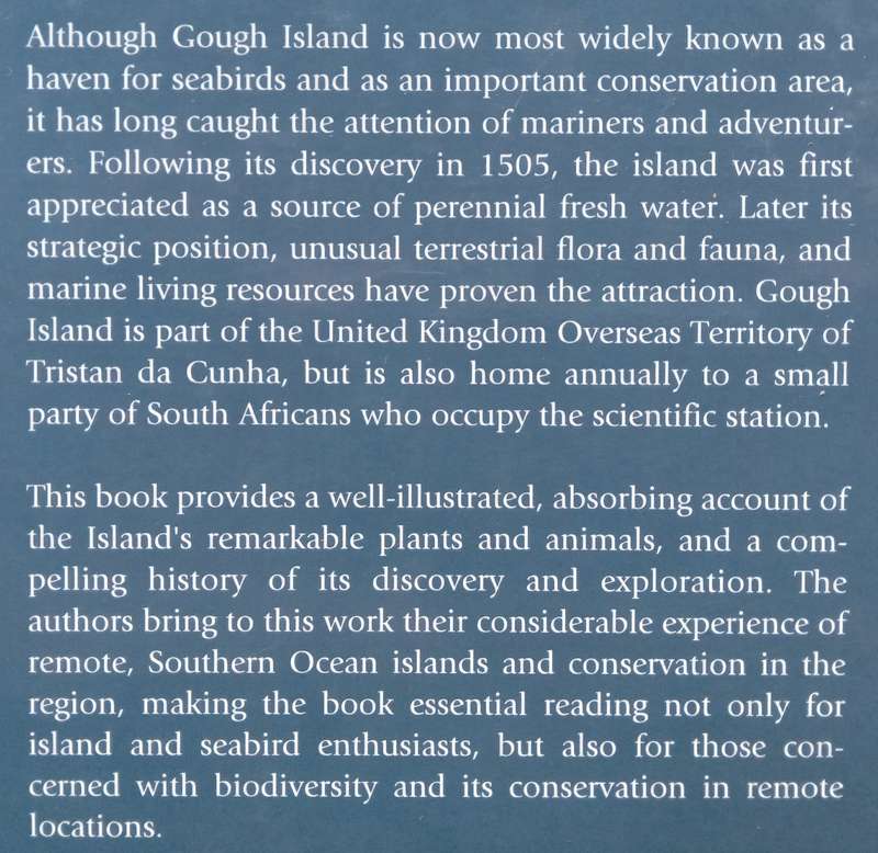 Gough Island: A Natural History | Christine Hanel, et al.
