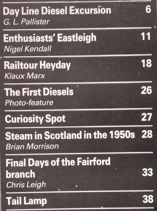 Steam Days (July-September 1988)