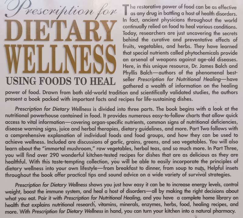 Prescription for Dietary Wellness: Using Foods to Heal | Phyllis A. Balch & James F. Balch