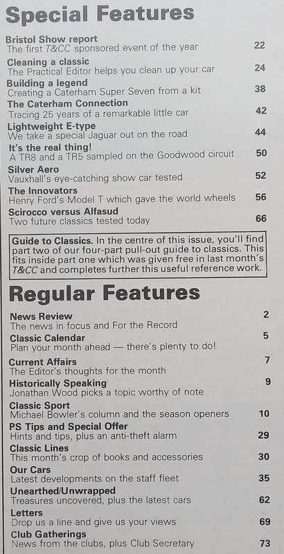 Thoroughbred & Classic Cars (May 1982)