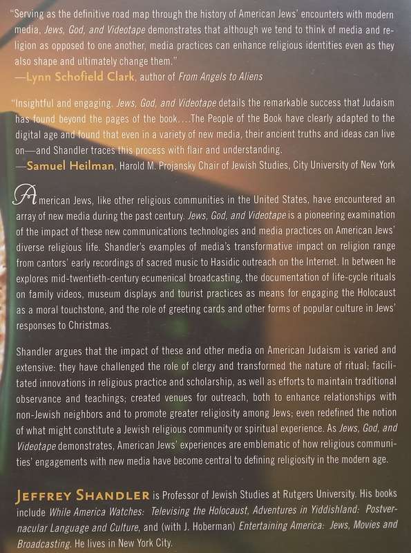 Jews, God, and Videotape: Religion and Media in America | Jeffrey Shandler