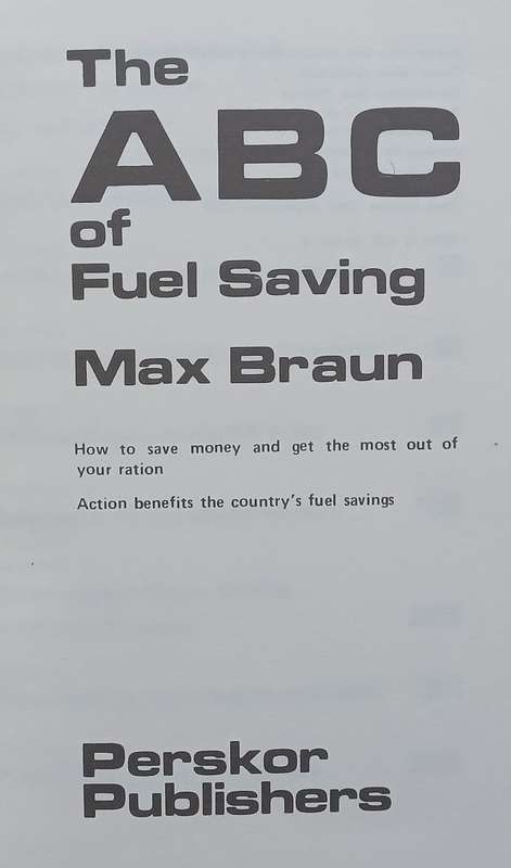 The ABC of Fuel Saving | Max Braun
