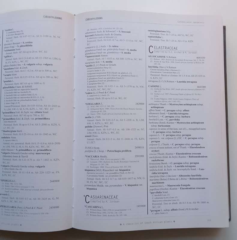 A Checklist of South African Plants | G. Germishuizen, et al. (Eds.)