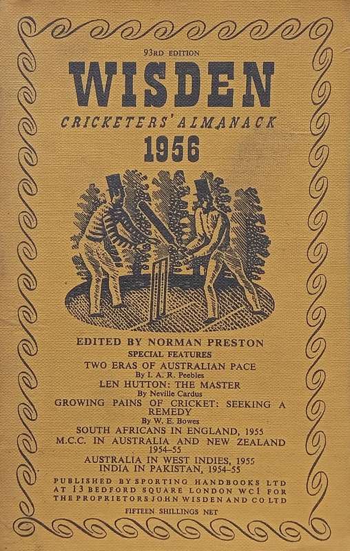 Wisden Cricketers Almanack 1956 (93rd Edition) | Norman Preston (Ed.)