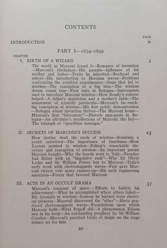 Marconi: The Man and His Wireless (First Edition, 1937) | Orrin E. Dunlap