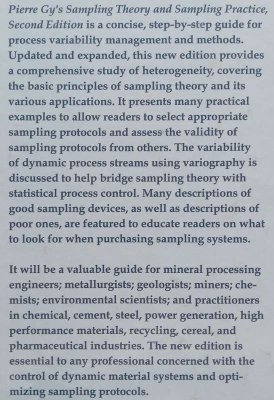Pierre Gys Sampling Theory and Sampling Practice: Heterogeneity, Sampling Correctness, and Sta...