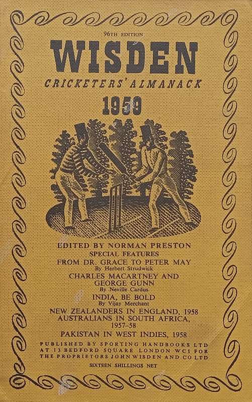 Wisden Cricketers Almanack 1959 (96th Edition) | Norman Preston (Ed.)