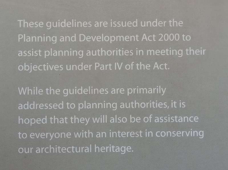 Architectural Heritage Protection: Guidelines for Planning Authorities