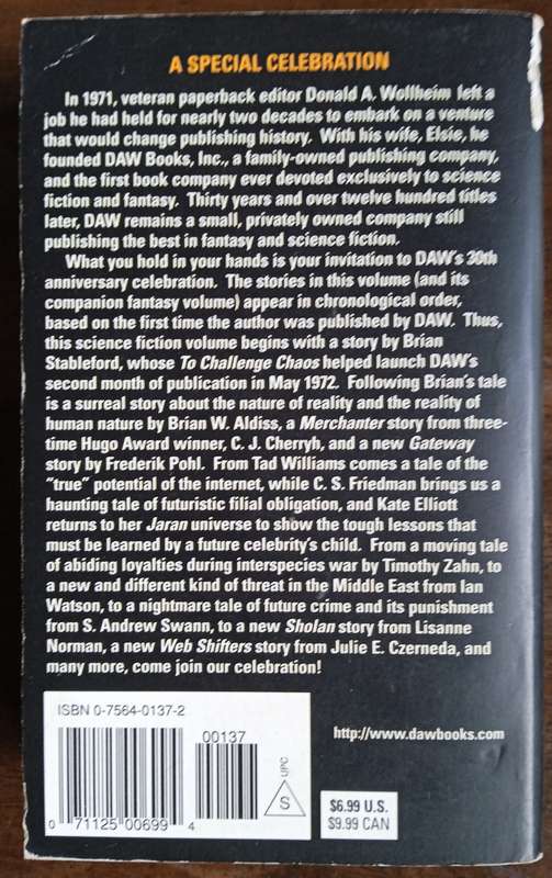 30th Anniversary DAW Science Fiction | C.J. Cherryh, Tad Williams, Brian Aldiss, Frederik Pohl, C...