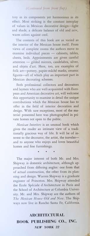Mexican Interiors | Verna Cook Shipway and Warren Shipway