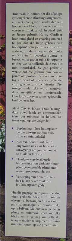 Maak tuin in houers | Nancy Gardiner