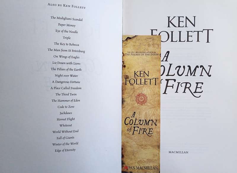 A Column of Fire (First Edition) | Ken Follett