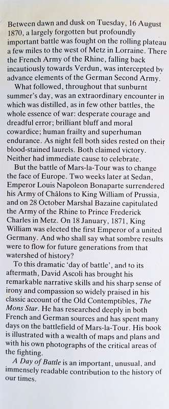 A Day of Battle: Mars-La-Tour 16 August 1870 | David Ascoli