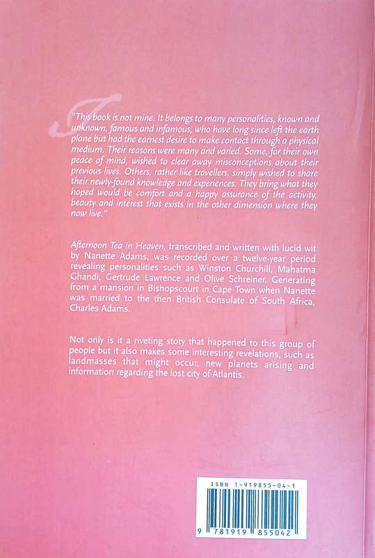 Afternoon Tea in Heaven: Conversations with the Spirit World as Experienced by Nanette Adams | Na...