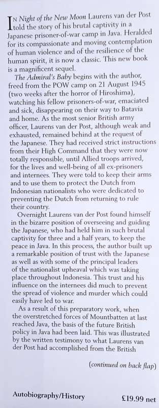 The Admiral's Baby | Laurens van der Post