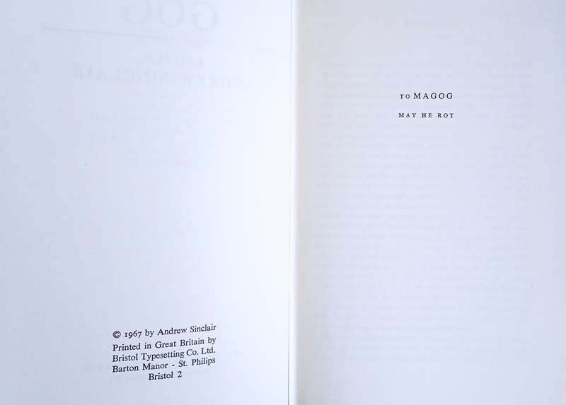 Gog (First Edition) | Andrew Sinclair