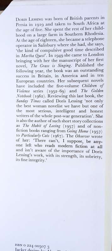 Briefing for a Descent into Hell (First Edition)| Doris Lessing