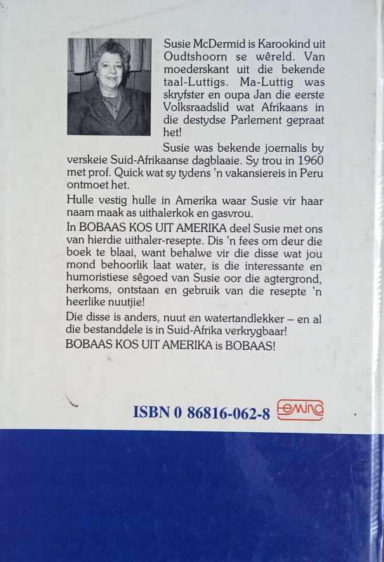 Bobaas Kos uit Amerika | Susie McDermid