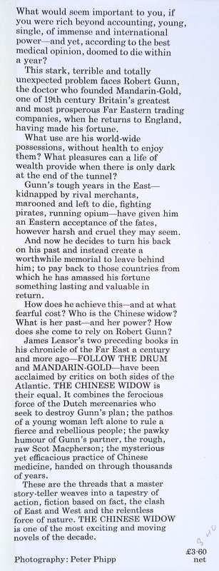 The Chinese Widow | James Leasor