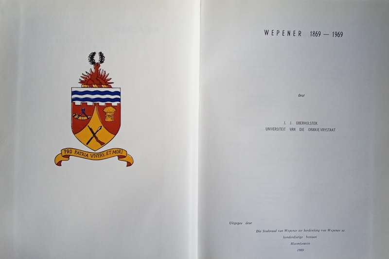 Wepener 1869 - 1969 | J.J. Oberholzer