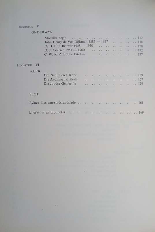 Wepener 1869 - 1969 | J.J. Oberholzer