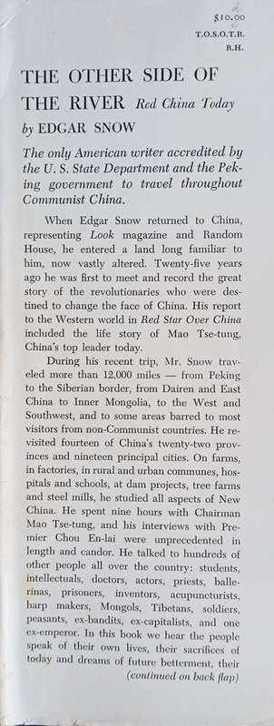 The Other Side of the River: Red China Today | Edgar Snow