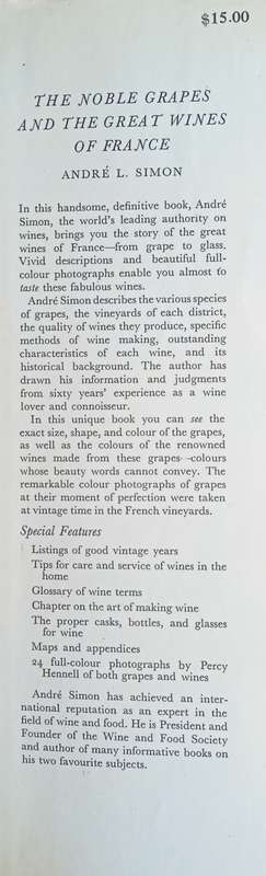The Noble Grapes and the Wines of France | Andr L. Simon