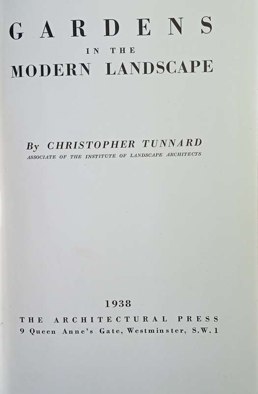 Gardens in the Modern Landscape | Christopher Tunnard