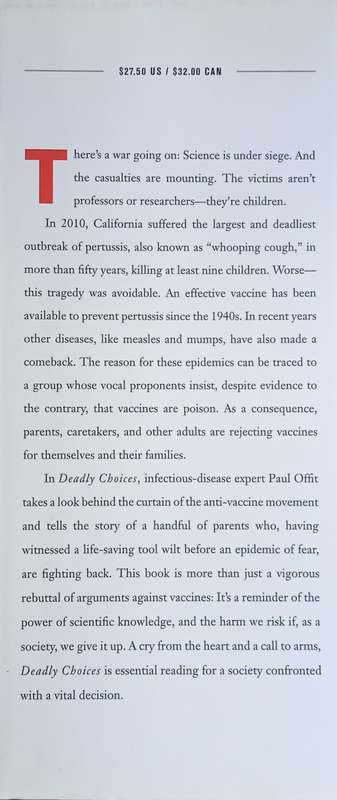 Deadly Choices: How the Anti-Vaccine Movement Threatens Us All | Paul A. Offit