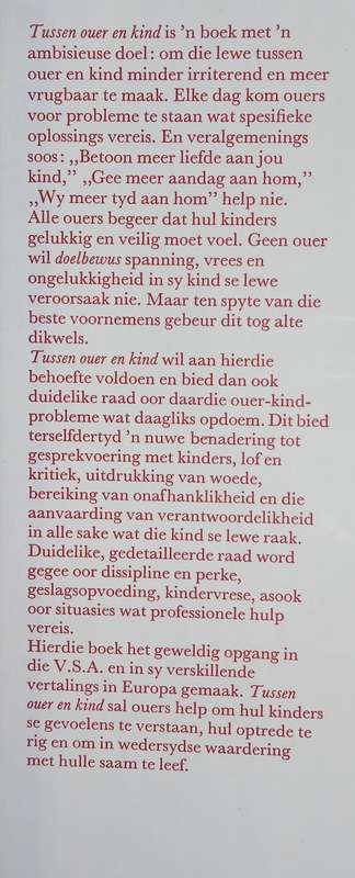 Tussen Ouer en Kind: Nuwe Oplossings Vir Ou Probleme | Dr. Haim G. Ginott