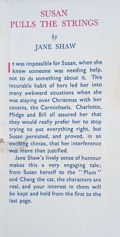 Susan Pulls the Strings | Jane Shaw