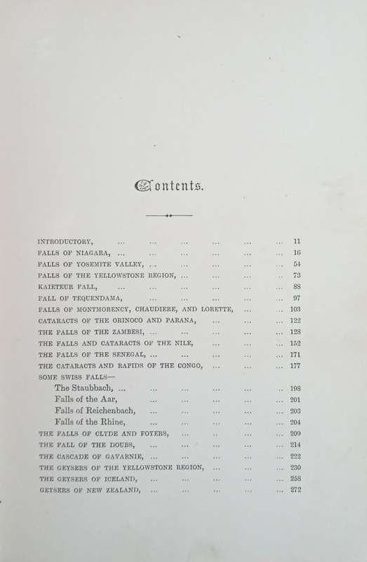 Great Waterfalls, Cataracts and Geysers, Described and Illustrated | John Gibson