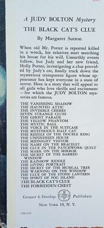 The Mysterious Half Cat. A Judy Bolton Mystery | Margaret Sutton, Illustrated by Pelagie Doane
