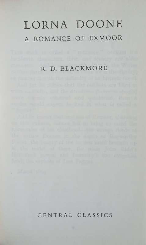 Lorna Doone: A Romance of Exmoor | R.D. Blackmore